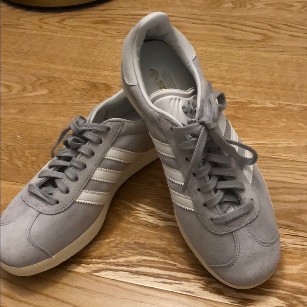 Adidas “gazelle” grey suede sneakers